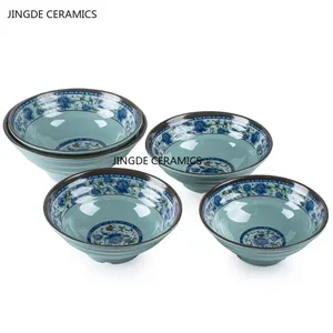 الميلامين المعكرونة وعاء أدوات المائدة البلاستيكية للمطعم المنزلي سلطة رامين التجارية سميكة لا يمكن كسر أوعية الحساء بسهولة أفضل 12 أدوات مائدة الميلامين مبيعا - رقم 2