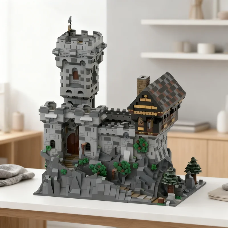 

5194pcs MOC Abandoned Castle Model Building blocks Construction Christmas gifts toy creative DIY idea Education Assemble Brick