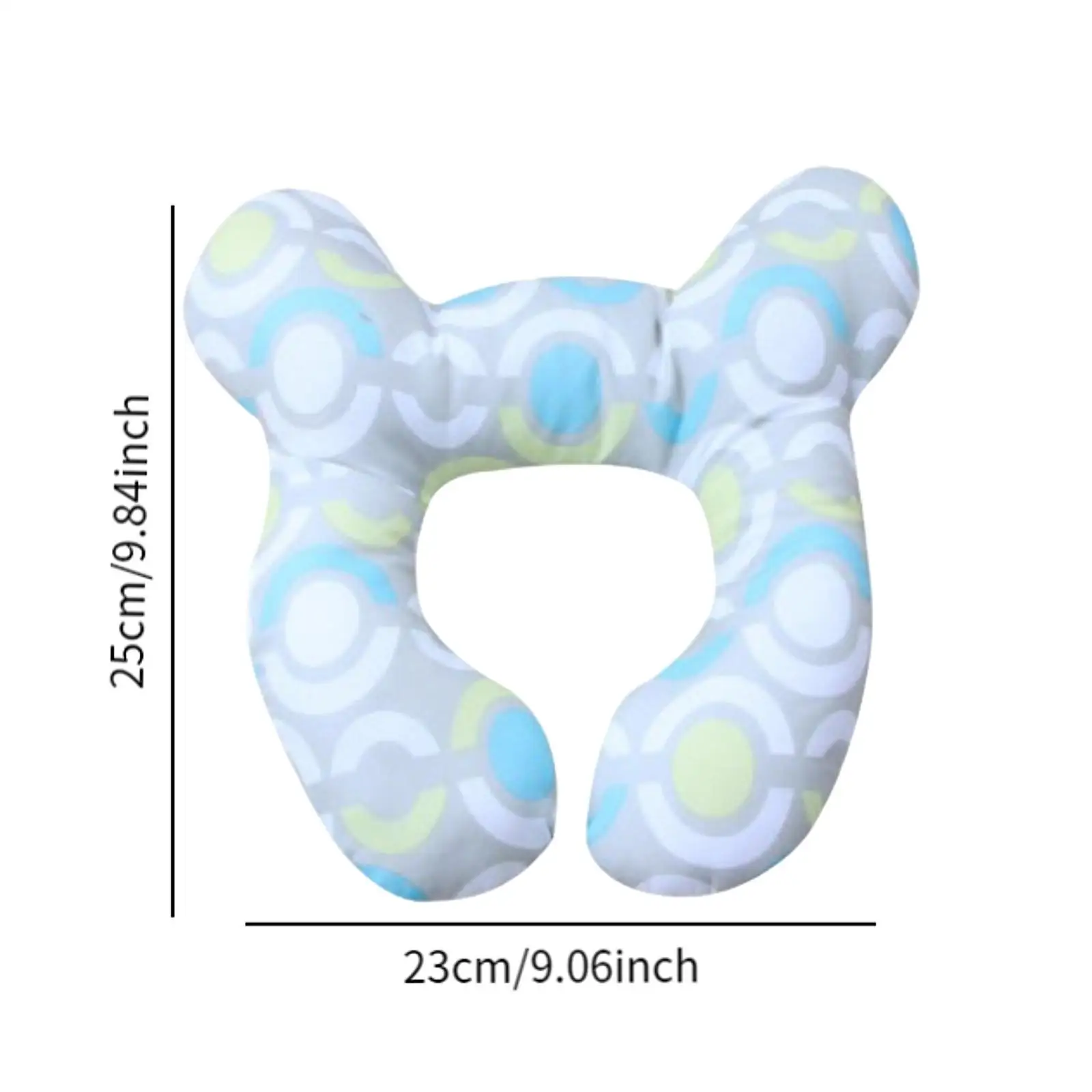 Baby Neck Pillow Headrest Portable U Shaped Breastfeeding Pillow U Headrest Shape for Pushchair Travel Car Seat Carseat Toddlers