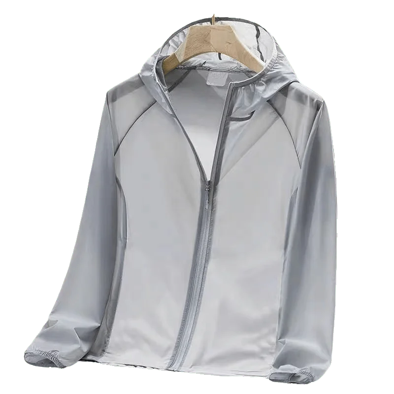 Men's Ice Silk Lightweight Breathable Summer Sun Protection Clothing Outdoor Cycling Fishing Large Size Jacket for Working image 5