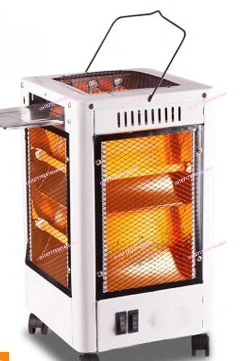 2kw Multi-function Air Heater Home Use Heater & Barbecue Dual-use Five-sided Speed Hot Electric Warmer Third Gear Adjustable