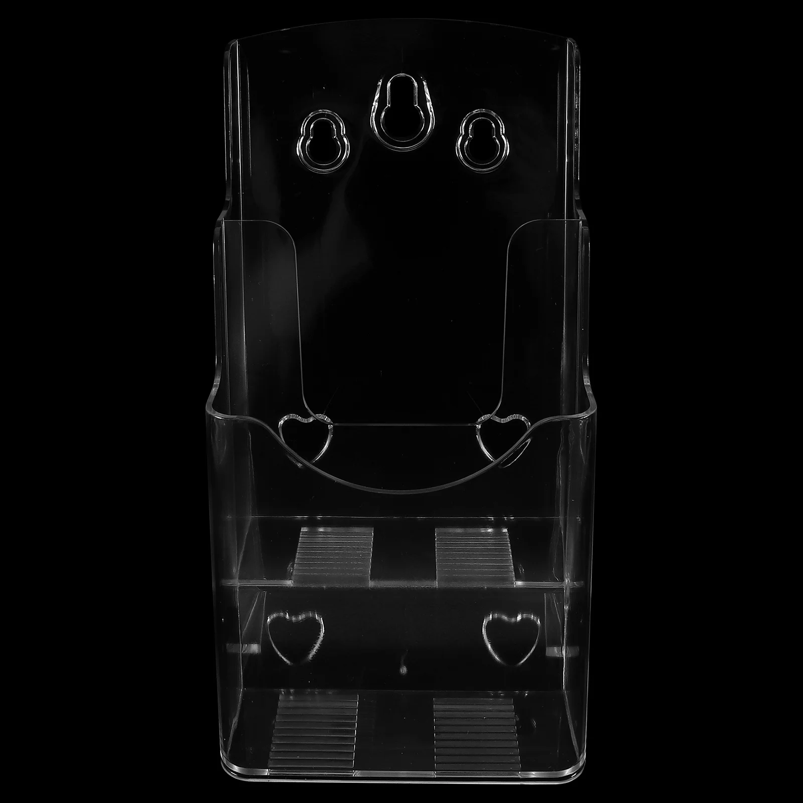 

Acrylic Desktop File Organizer Transparent Literature Stand for Magazines Brochures and Books Storage Office Desk Pamphlet