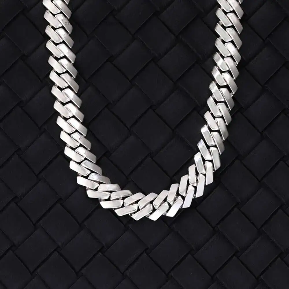 

Luxury 925 Solid Silver 18k Gold Plated 10mm 12mm Wide Cuban Link Bracelet Cuban Chain for Hip Hop Jewelry.