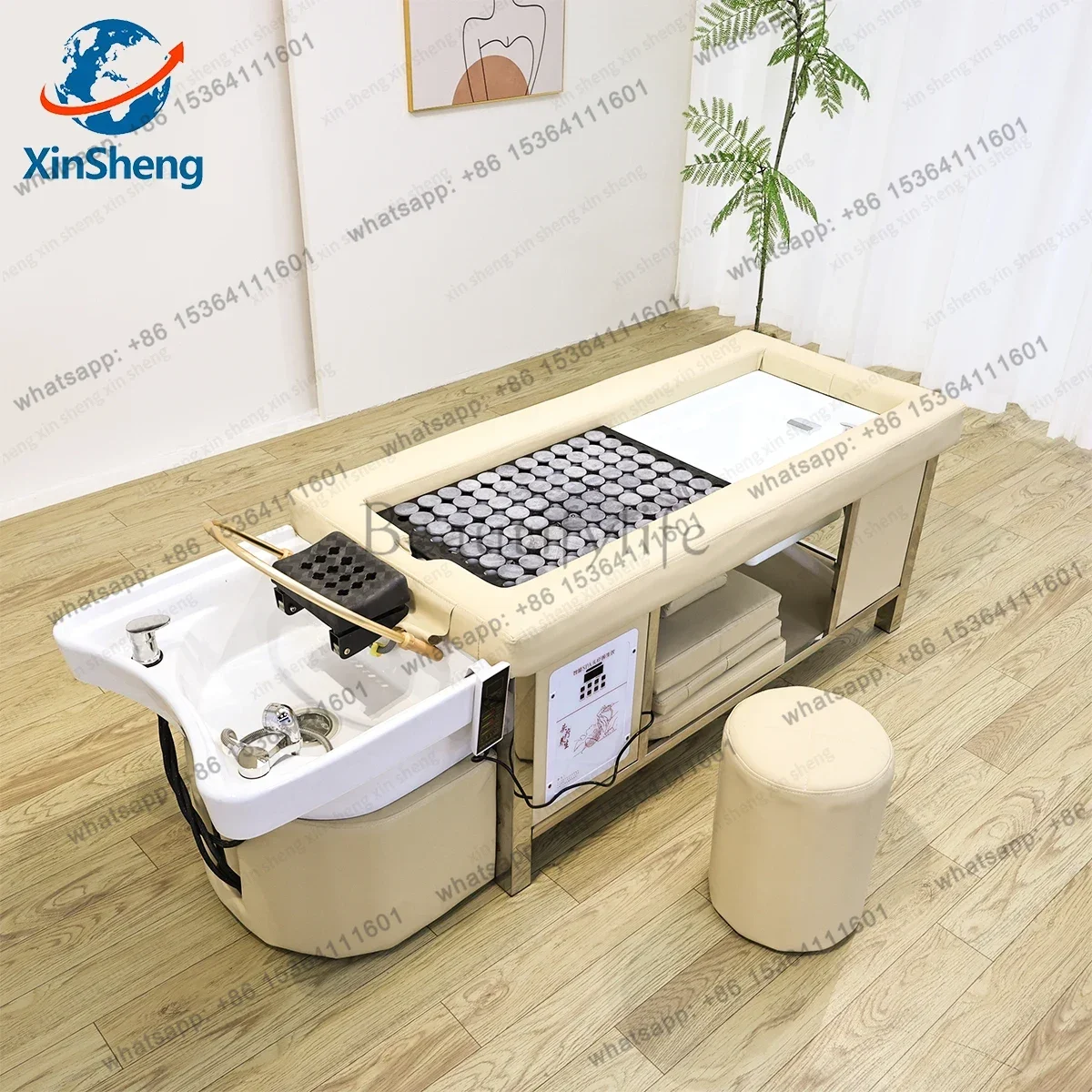Thai Massage & Moxibustion Table Salon Shampoo Bed Head SPA Sofa Hair Wash Beauty Care Beds Barber Shop Furniture