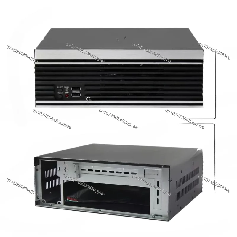 

Aluminum Mini ITX Industrial PC Server Case Desktop 2U Server Chassis with FLEX PSU