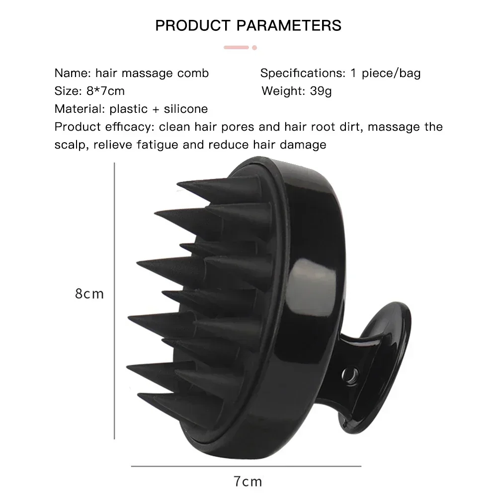 2026 new Soft Silicone Scalp Massage Comb Hair Washing Brush for Hair Growth Shampoo Brush Shower Comb Hair Care Tool