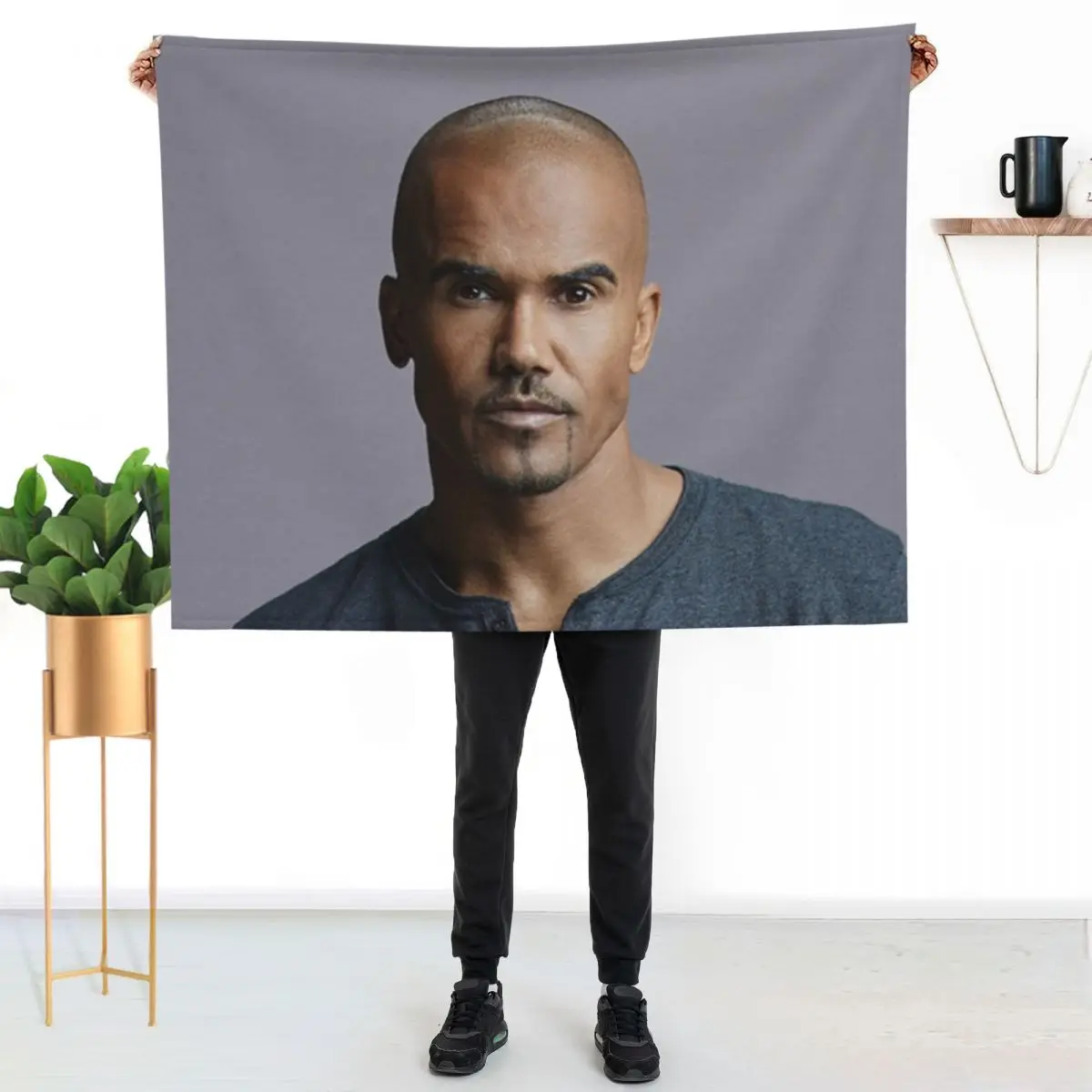 shemar moore Throw Blanket Flannel Giant Sofa For Baby Soft manga Blankets For Sofas Blankets