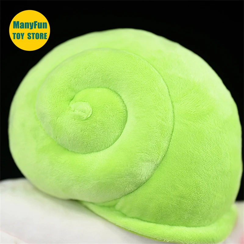 Snail Plush Toy High Fidelity Leptopoma nitidum Plushie Snails Peluche Lifelike Stuffed Animals Simulation Doll Kawai Toy Gifts