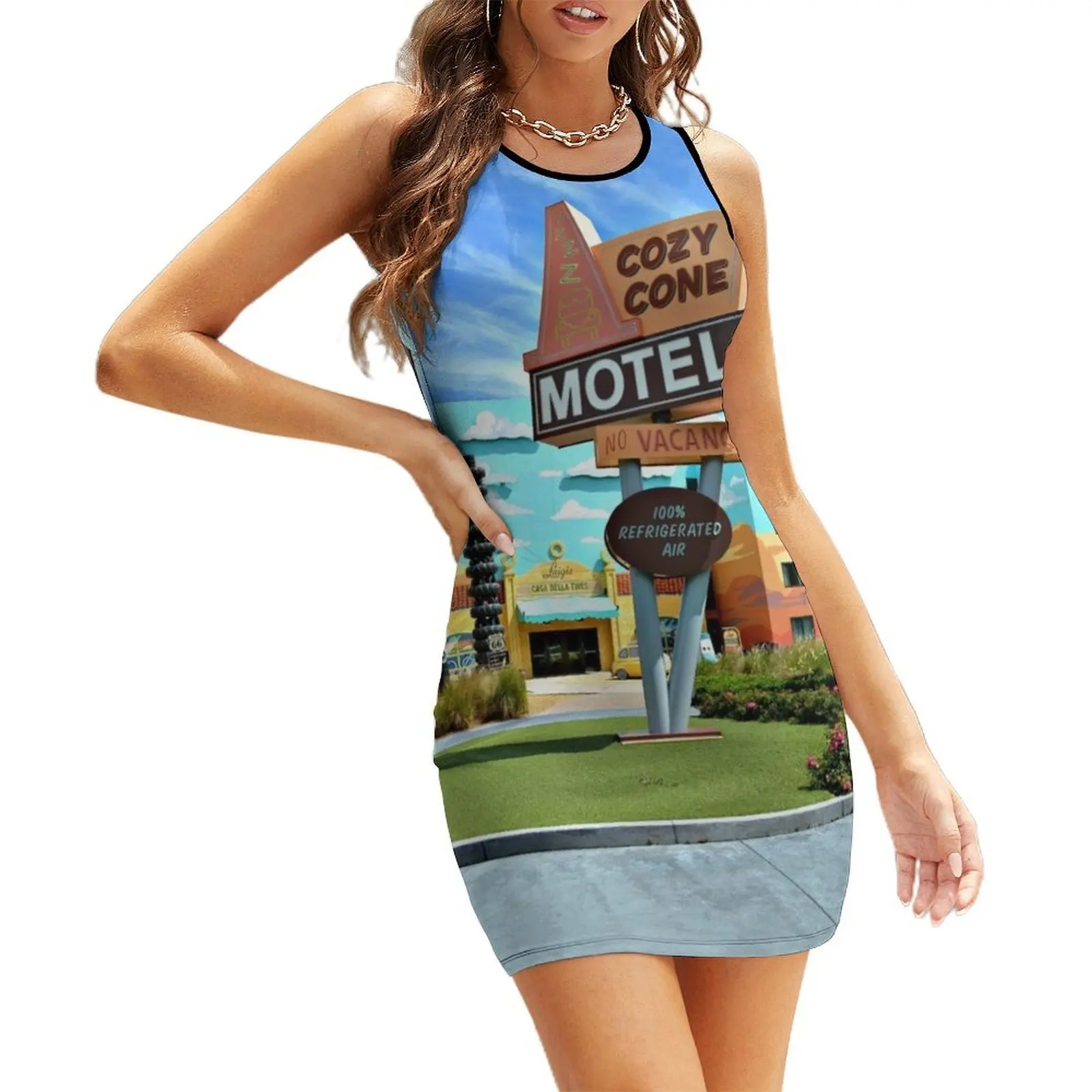

Cozy Cone Motel Sleeveless Sundress birthday dress clothes for woman Woman clothes sexy short dresses daring