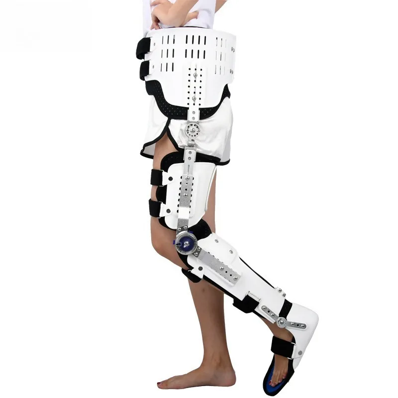 Adult Adjustable Hip, Crotch, Waist, Knee, Ankle and Foot Joint Fixation Brace, High and Low Paraplegic Walking Brace