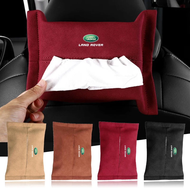

Car Tissue Box Holder Nappa Leather Car Center Console Armrest Napkin Box For Land Rover Defender Freelander Discovery 1 2 3