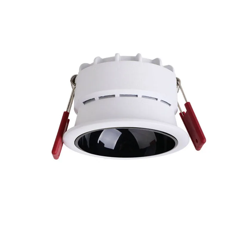 Możliwość przyciemniania Anti Glare wpuszczane Led sufitowy COB Downlight lampa 7W 9W 12W 15W 18W 25W światło punktowe oprawy oświetlenie wewnętrzne