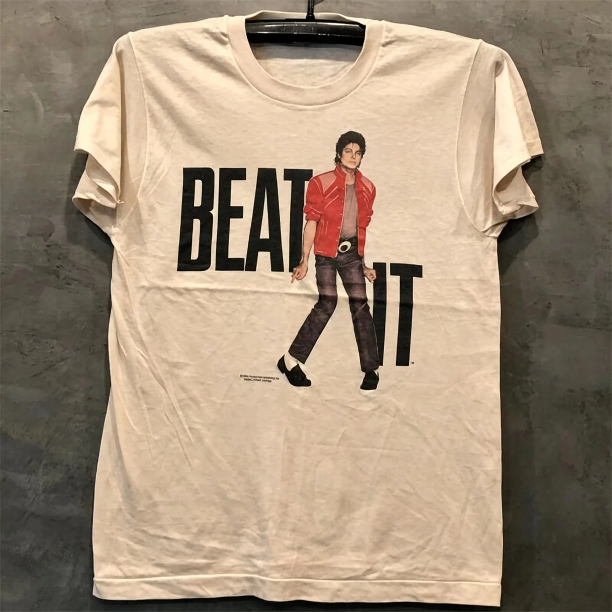 Vintage Michael Jackson Portrait Übergroßes Top für Herren, T-Shirt für Damen, T-Shirt für Jungen, für Erwachsene, Kinder, Eltern – Detail 6