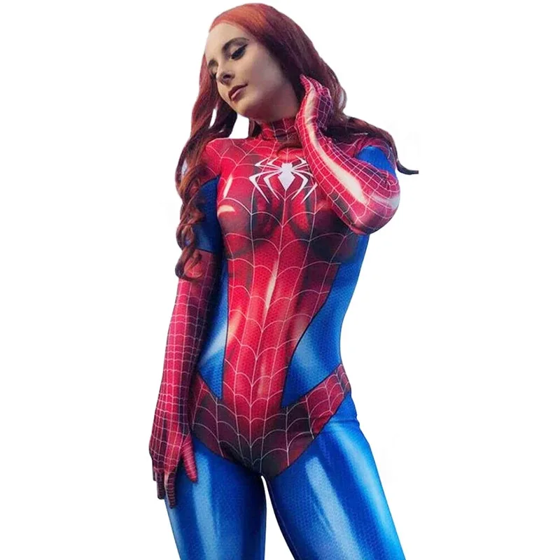 Sky05 女性コスプレ衣装スパンデックスボディスーツ全身タイツスーツパーティーファンシー Dress99JIu@