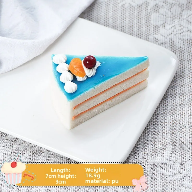 Simulation Cake Model, Triangular Bread Food Props, New Fake Fruit, Fake Bakery Decoration