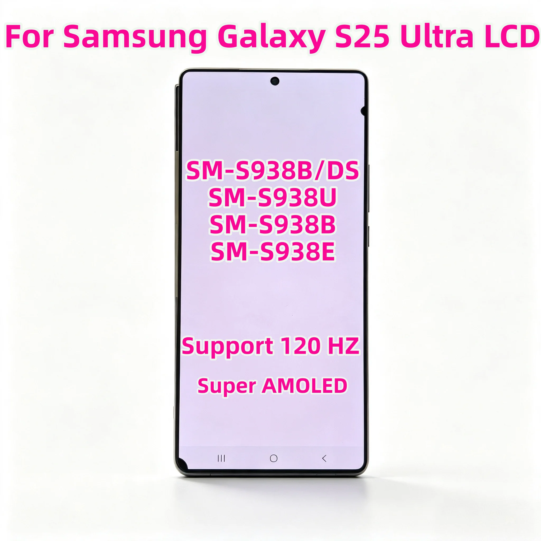 For Samsung Original Super Amoled S25 Ultra Lcd S938B/DS S938U S938B S938E Display Touch Screen Digitizer Assembly With Defects