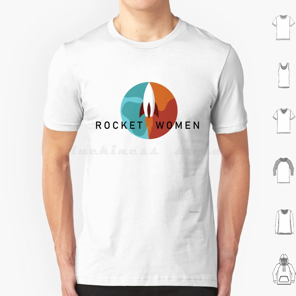 Rocket Women-Original Logo T Shirt Men Women Kids 6xl Rocket Women Space Explore Women Stem Earth Astronaut Martian Rocket Star