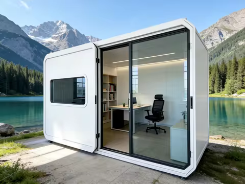 Modular Foldable House Prefab Container Home Quick Installation 3 Days Mobile Office Camping Cabin Temporary Shop