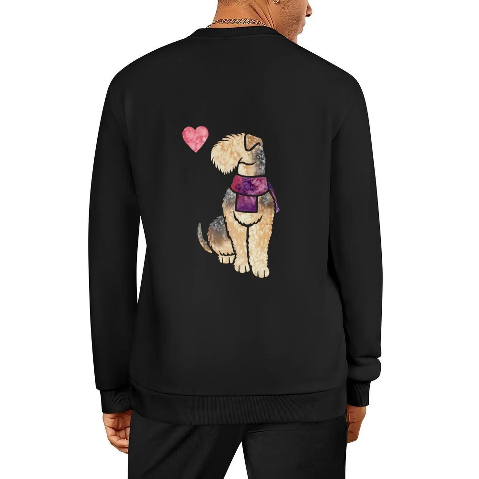 

Watercolour Lakeland Terrier Pullover men's sweat-shirt set aesthetic clothing autumn men's clothing men sweatshirt
