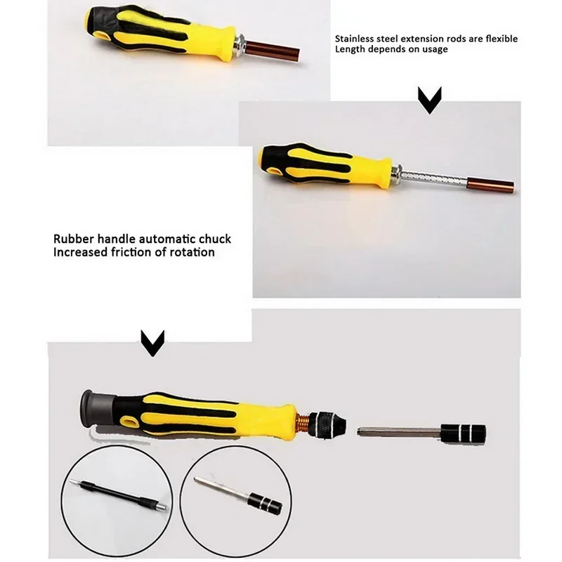 New Repair Magnets Steel Disassembly Electronical Tool Kit  Tablet Professional Screwdriver 58-in-1 for Smart Phone Watch