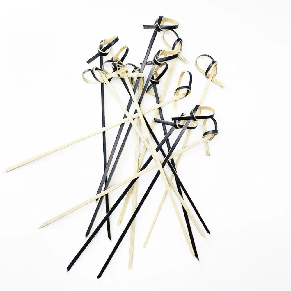 

100Pcs Disposable Bamboo Skewer Hawaiian Flamingo Pearl Cocktail Picks Fruit Forks Barbeque Party Decoration Bar Tool