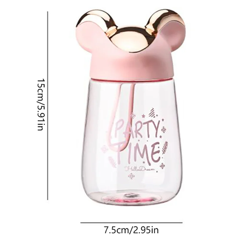 400ml Travel พลาสติกใสขวดน้ําดื่มขวดน้ํากีฬาถ้วยดื่ม LeakProof สําหรับกลางแจ้ง