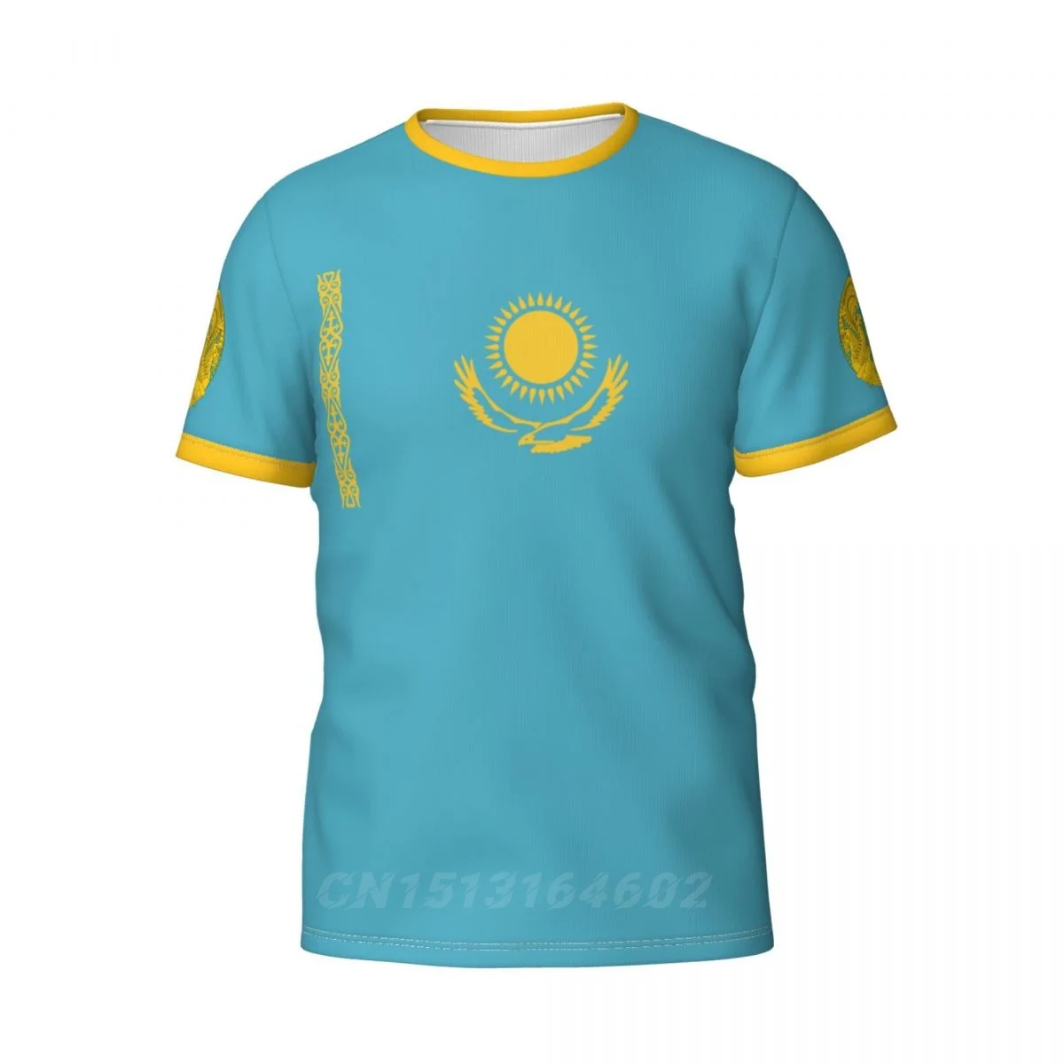 2025 Custom Name Number Kazakhstan Country Flag T-shirts Clothes T shirt Men Women Tees Tops For  Fans Gift US Size