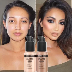 Podkład Dark Complexion BB Cream High Coverage Oil-Control Matte Liquid Foundation do makijażu dla czarnych kobiet Podkład do makijażu