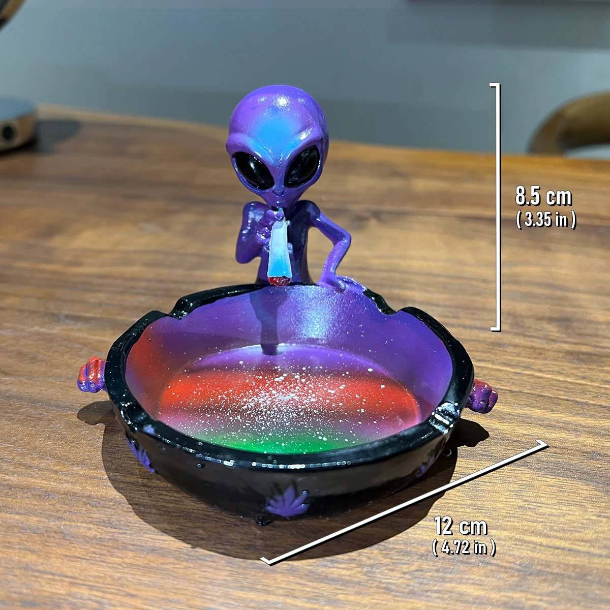 Exquisite Alien Creative Ashtray, Resin Ashtray,Portable Resin, Starry Sky, 1 Pc