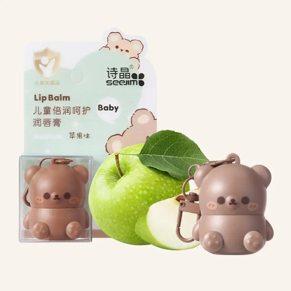 Cute Little Bear balsamo per le labbra per bambini idratante idratante Anti-Dry Crack Fade Lip Lines rossetto Baby disponibile cura delle labbra