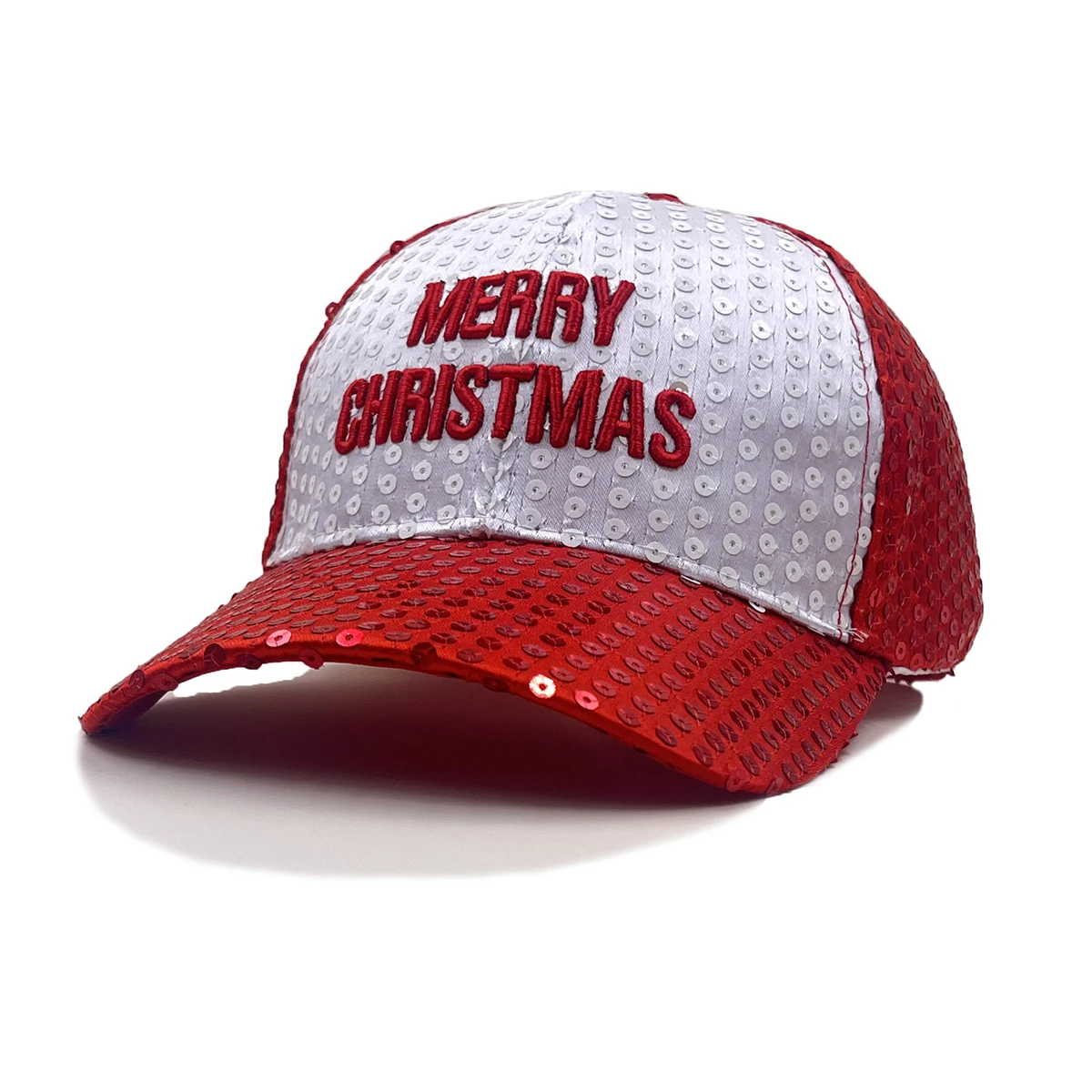 NEW autumn Merry Christmas Duck Tongue Hat Scale Shining Color blocked Men and Women Outdoor Big Head Circumference Baseball Hat