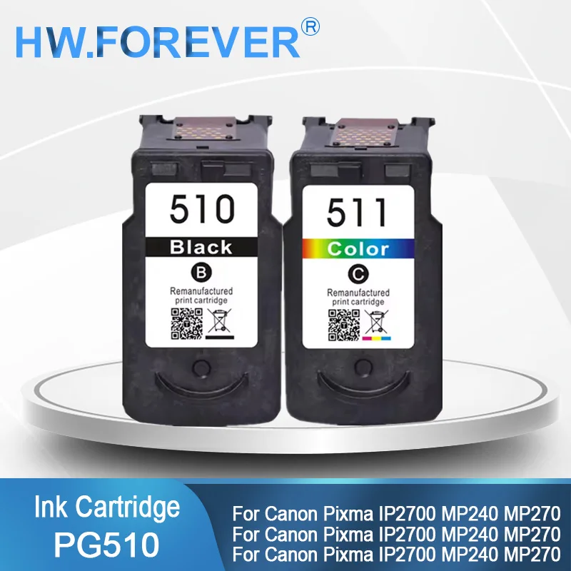 

PG510 CL511 510 511 Compatible Ink Cartridge For Canon Pixma MP250 MP280 IP2700 MP240 MP270 MP480 MX320 Printers Ink Cartridge