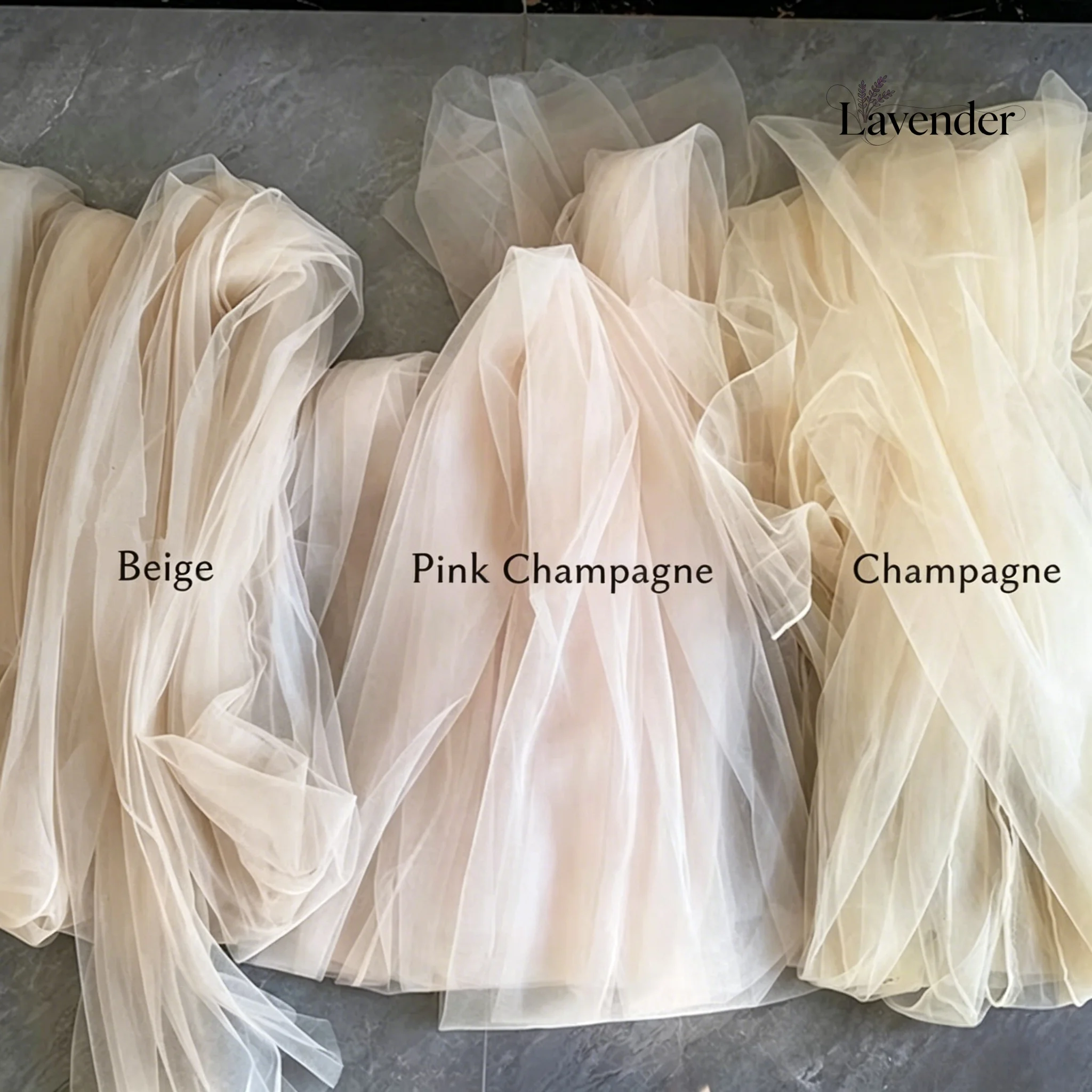 Champagne Beige Soft Mesh Tulle Fabric for DIY Curtains Party Wedding Scene Decoration Background Drapes and Event Decor Crafts
