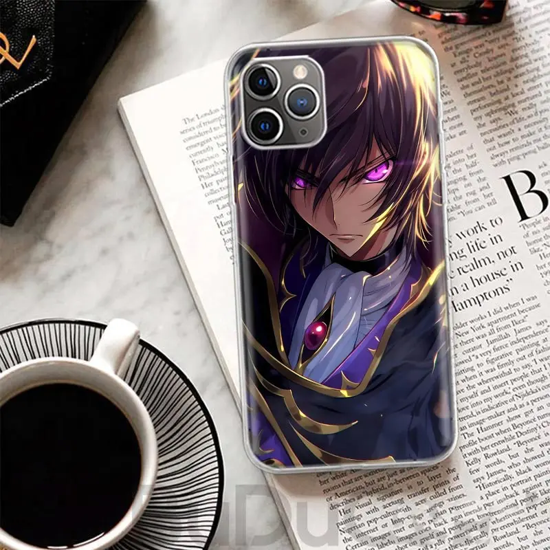 Code Geass Anime Cover For iPhone 16 15 Pro Max 14 Plus 13 12 Mini 11 Apple Phone Case X XS XR 7 8 + Art Print Shell