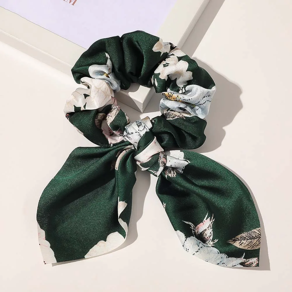 Leopard Bowknot Elastisches Haarband Frauen Einfarbig Scrunchie Mädchen Haargummi Pferdeschwanz Halter Stirnband Haar Seil Haar Zubehör – Detail 13
