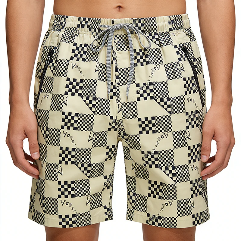 

Summer Hawaii Surf Swimsuit Beach Shorts Thin Men's Fashion Trend Breathable Shorts Pants For Men Loose Fifth Pants Sports Pants