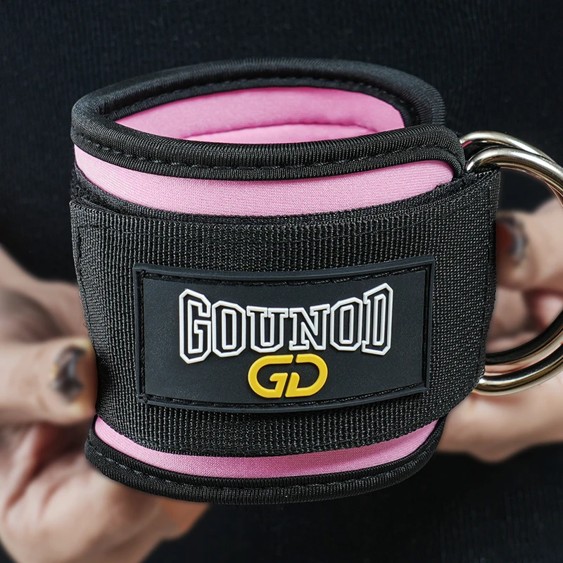 2 قطعة/3 قطعة GOUNOD اللياقة البدنية الكاحل حزام قابل للتعديل D-حلقة دعم الأصفاد رياضة الساق قوة ممارسة بكرة مع مشبك الرياضة الحرس آمنة