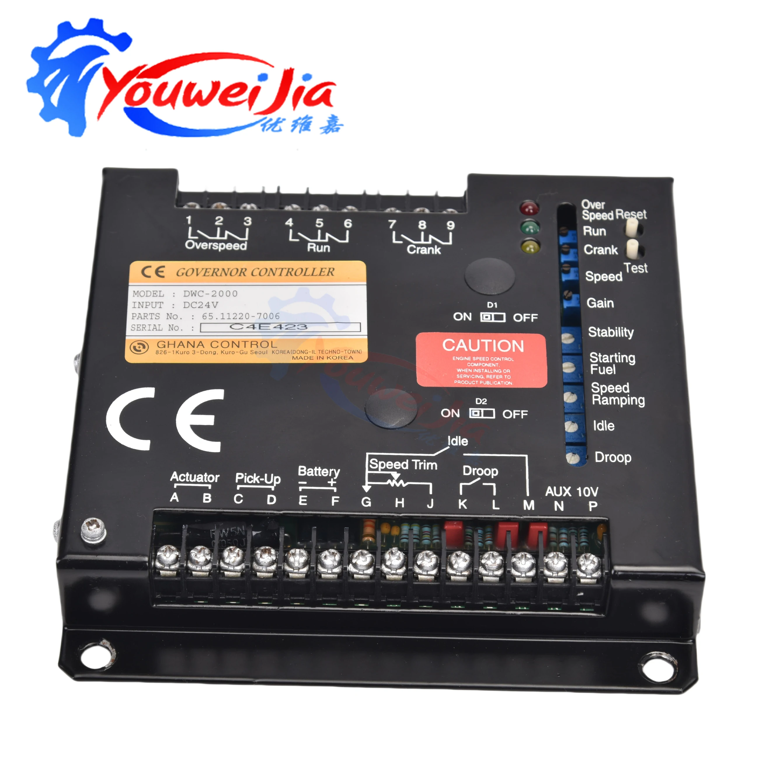 DWC-2000 Governor 65.11220-7006 Governor Board for Daewoo Generator DGC-2013