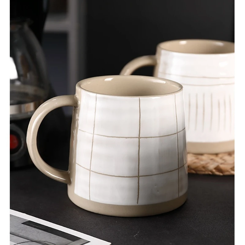 Stylish Coffee Mug for Office Men Women Unique High Aesthetic Couple Milk Tea Cup