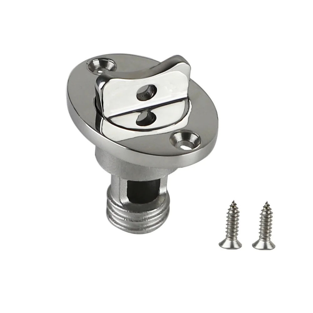 1PC 316 Stainless Steel Water Plug Tail Outlet Drain Boat Silk Plugging Kayak Water Plug Hatge Sewage Vent