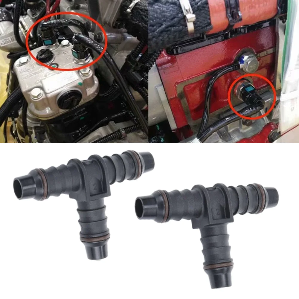 

10.5mm ID8 T Type Fuel Line Coupler Quick Connector Disconnect Kit For 3/8 (9.5mm) ID Rubber Hose Or 5/16 (8mm) ID Nylon Hose