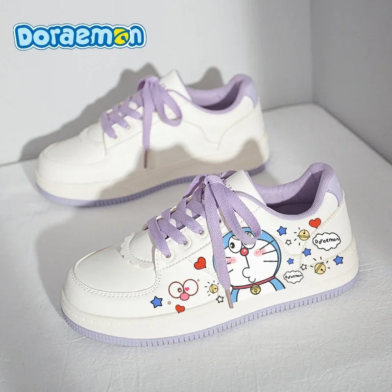 

Anime Doraemon Sneakers Cartoon Cosplay Casual Shoes Non-slip Soft Bottom Sports Shoes Kawaii Skate Shoes Kids Birthday Gift