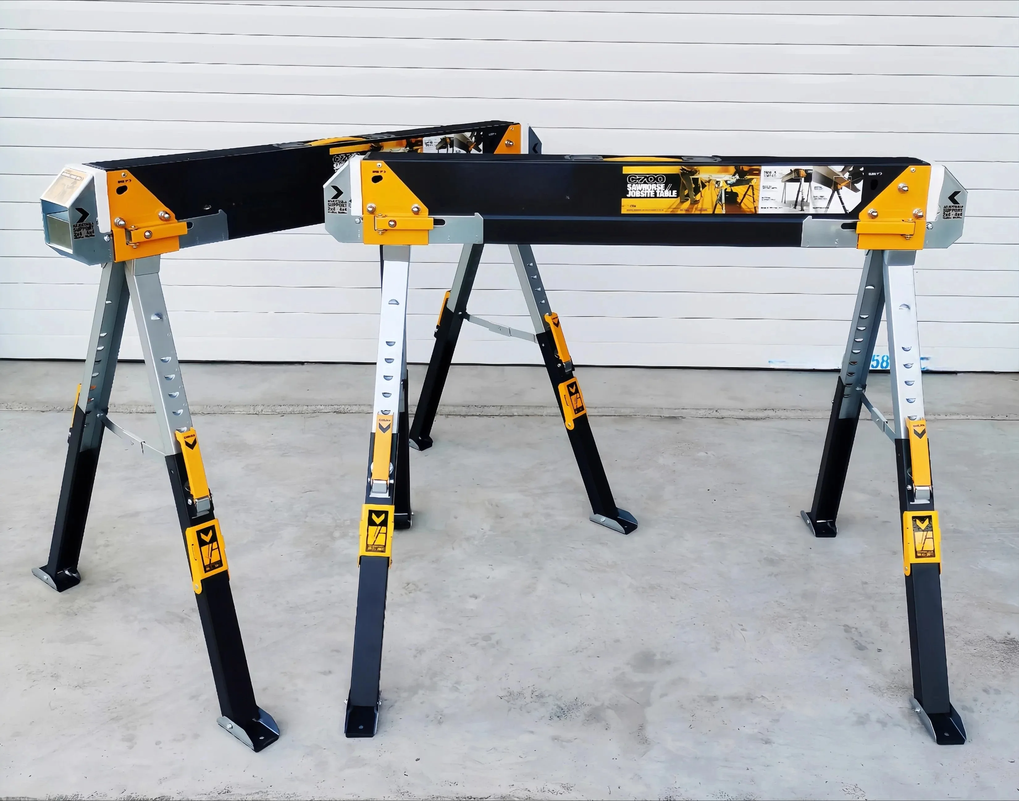 

Sawing tale bracket woodworking folding suort material height adjustment saw horse TB-C700
