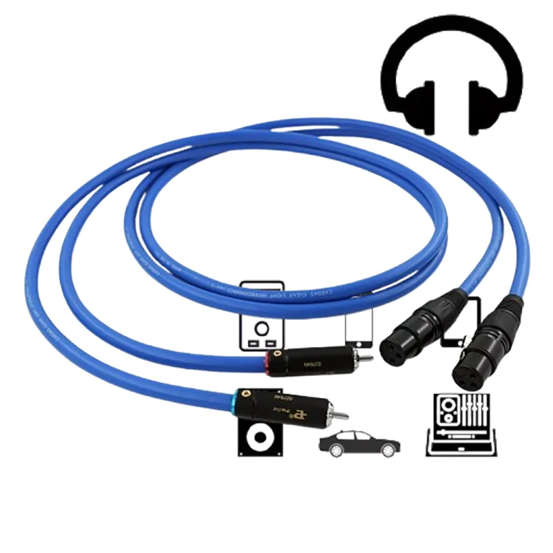 

CARDAS Audiophile Interconnect: RCA to XLR Balanced Cable with Dual Gold-Plated Connectors​​