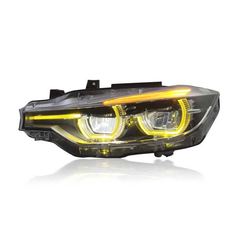 Dual-Color Headlights for 3 Series LED Headlamp Plug and Play Front Lights Auto Car Accessories