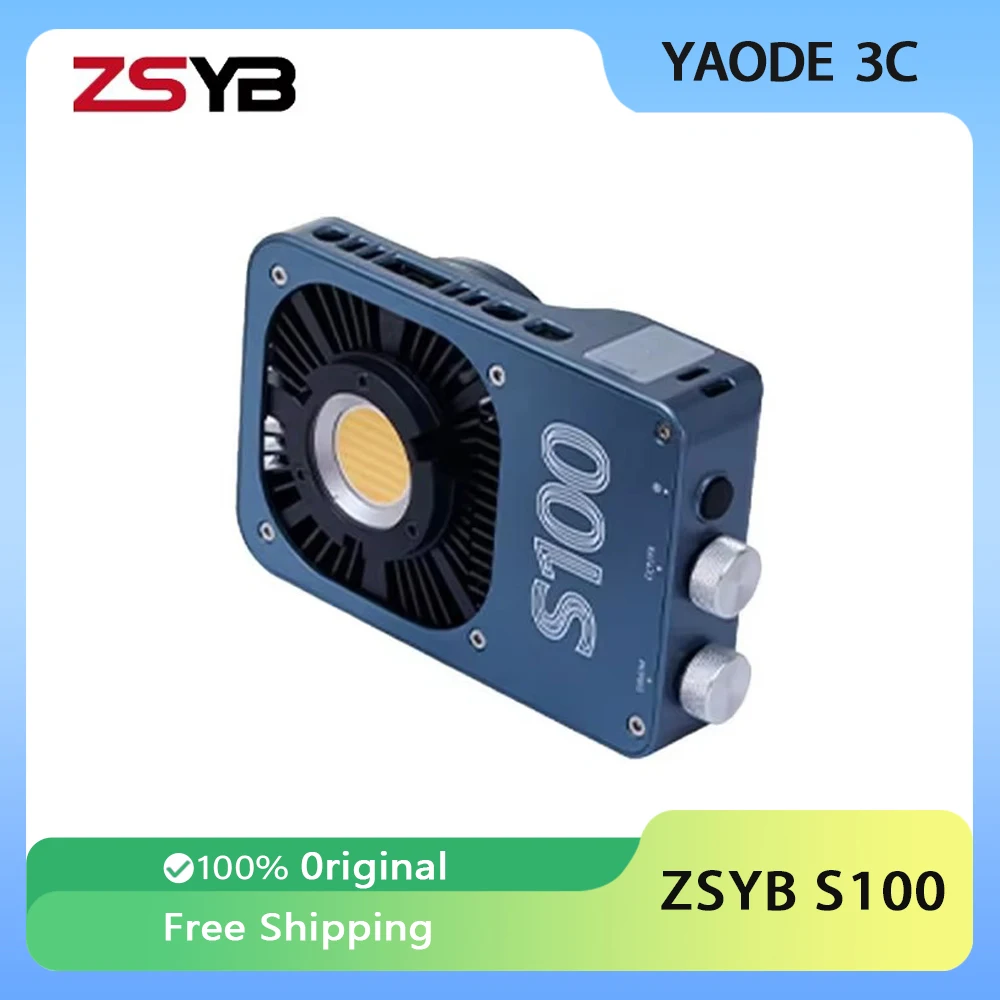 

ZSYB S100 100w Photographic Camera Light Dual Color Fill Light Mini Dimmable Portable Handheld Light Custom for Outdoor Shooting