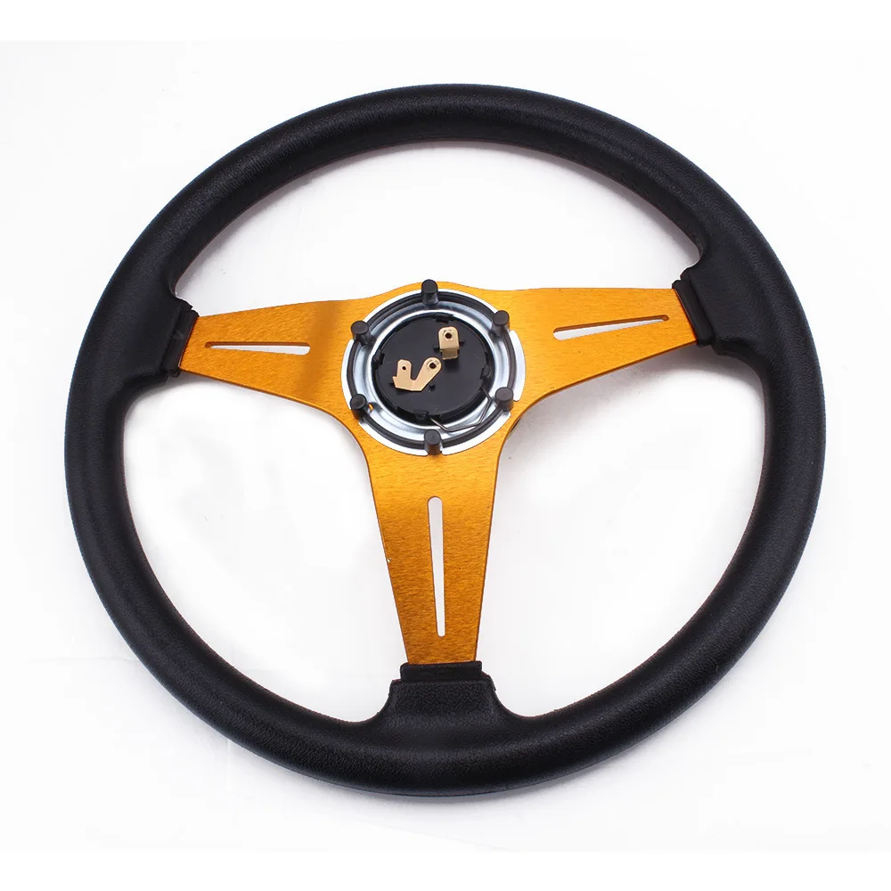 Car Steering Wheel Modification Competition-Style Racing Wheel Universal Fit PU Material Custom Steering Wheel
