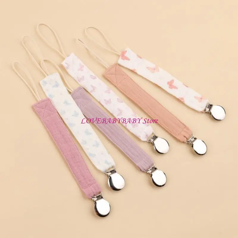 

6pcs Baby Pacifier Besse Baby Soother Chain Newborns Liste Chain Clip детский продукт хлопковой бретель для пейзатора.