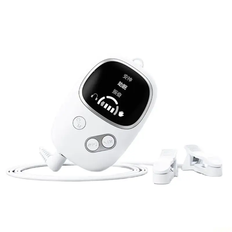 B03F 2 In 1 Brainwaves Sleep Aids Device With Ear Clip And Handheld Unit For Deep Relaxation And Insomnias Relief
