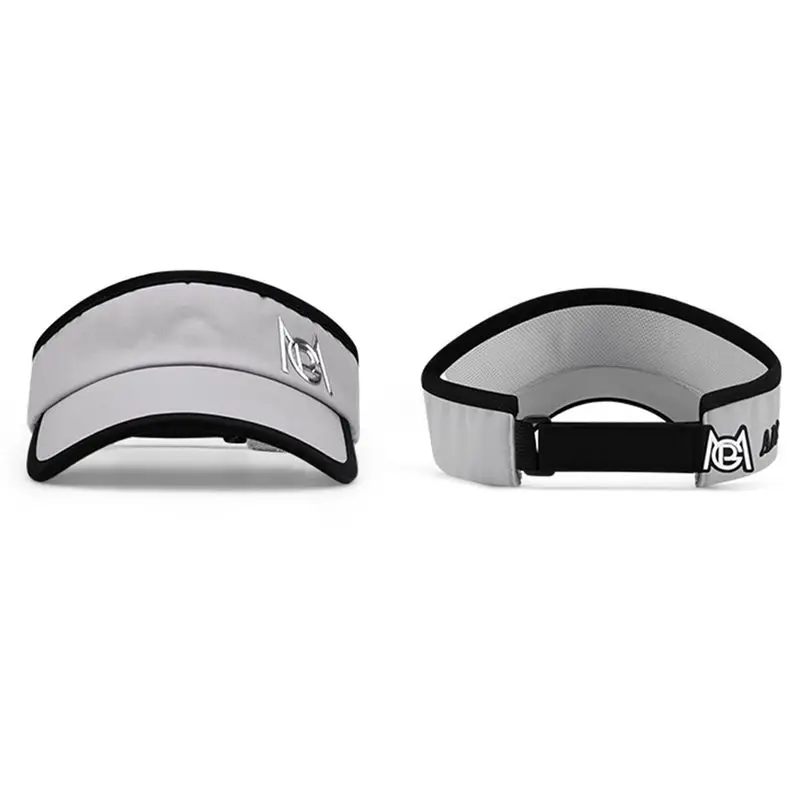 ABJV قبعات الغولف الرجالية لا أفضل القبعات الشمس حماية الظل تنفس الذكور قبعة عادية الرطوبة فتل قبعة الشمس رمادي-أسود